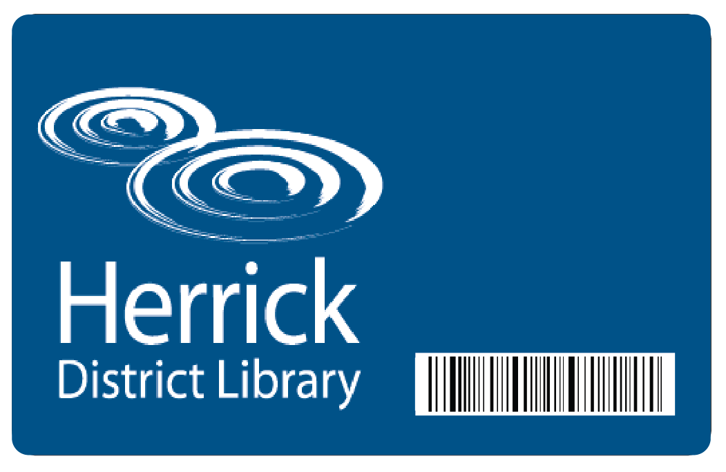 illustration of a Herrick District Library card